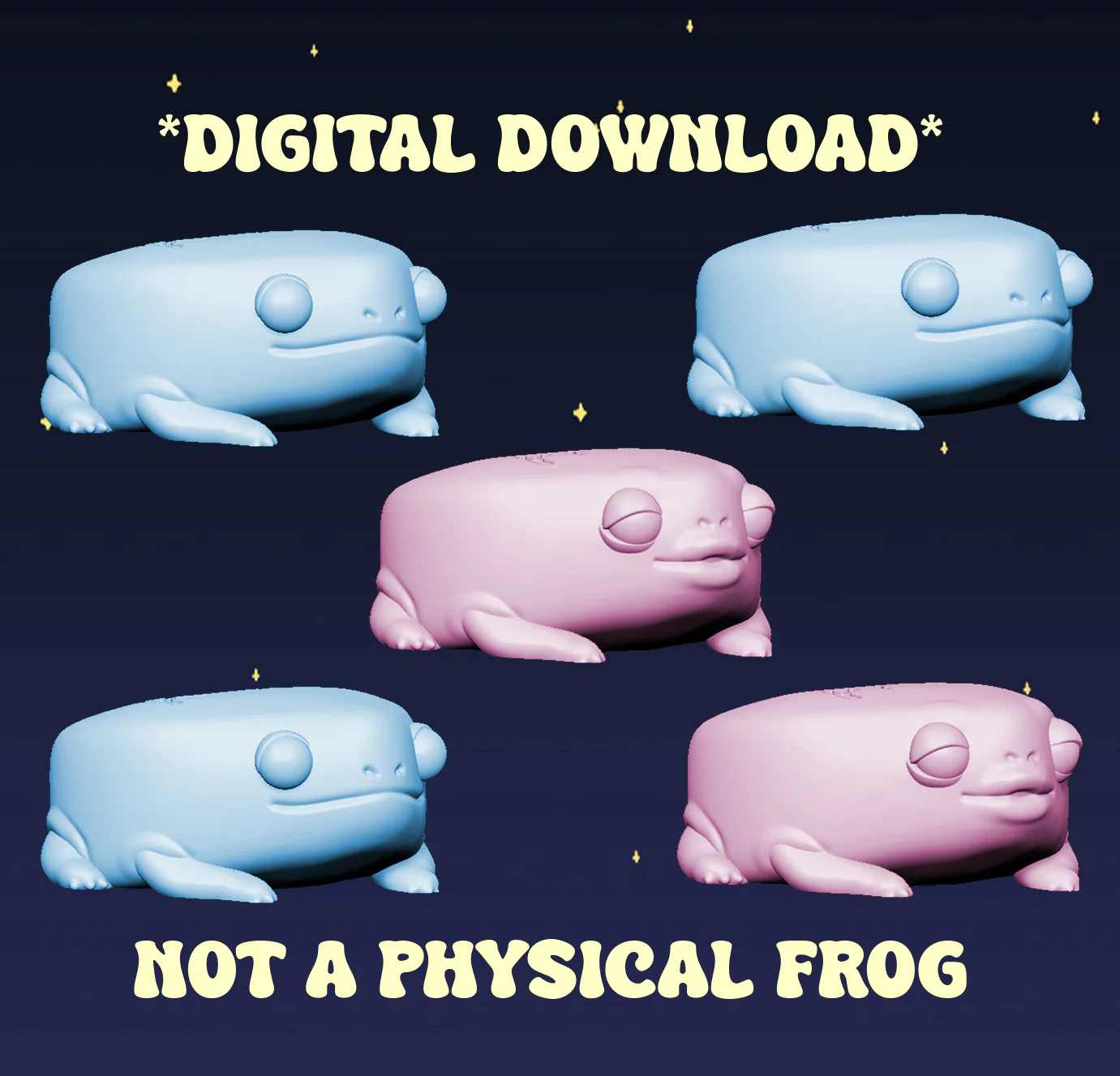 Conversation Heart Frogs - Digital STL File - Image 2