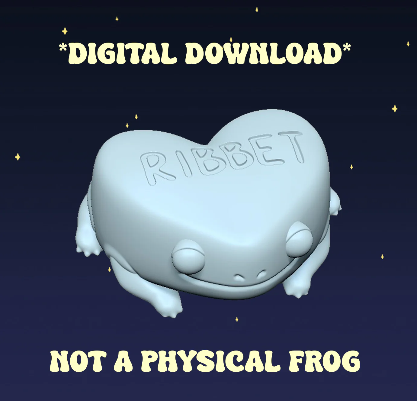 Conversation Heart Frogs - Digital STL File - Image 3