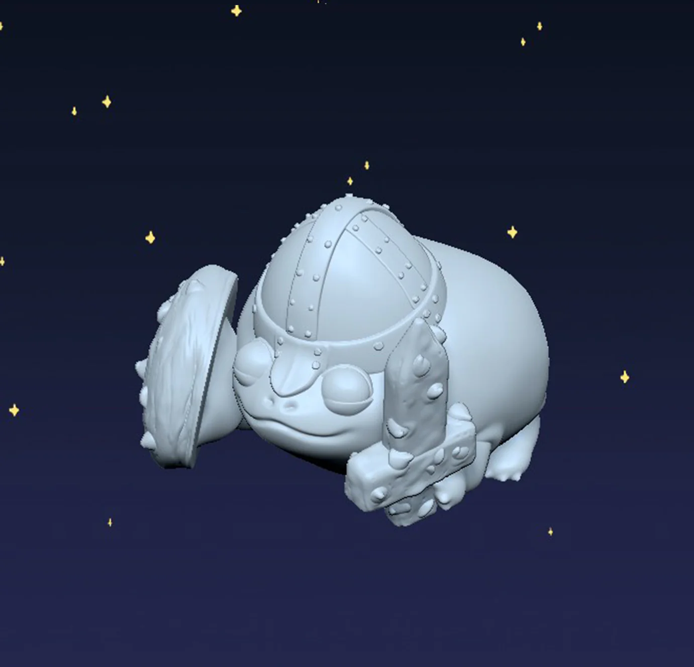 Cookie Knight Frog - Digital STL File - Image 2