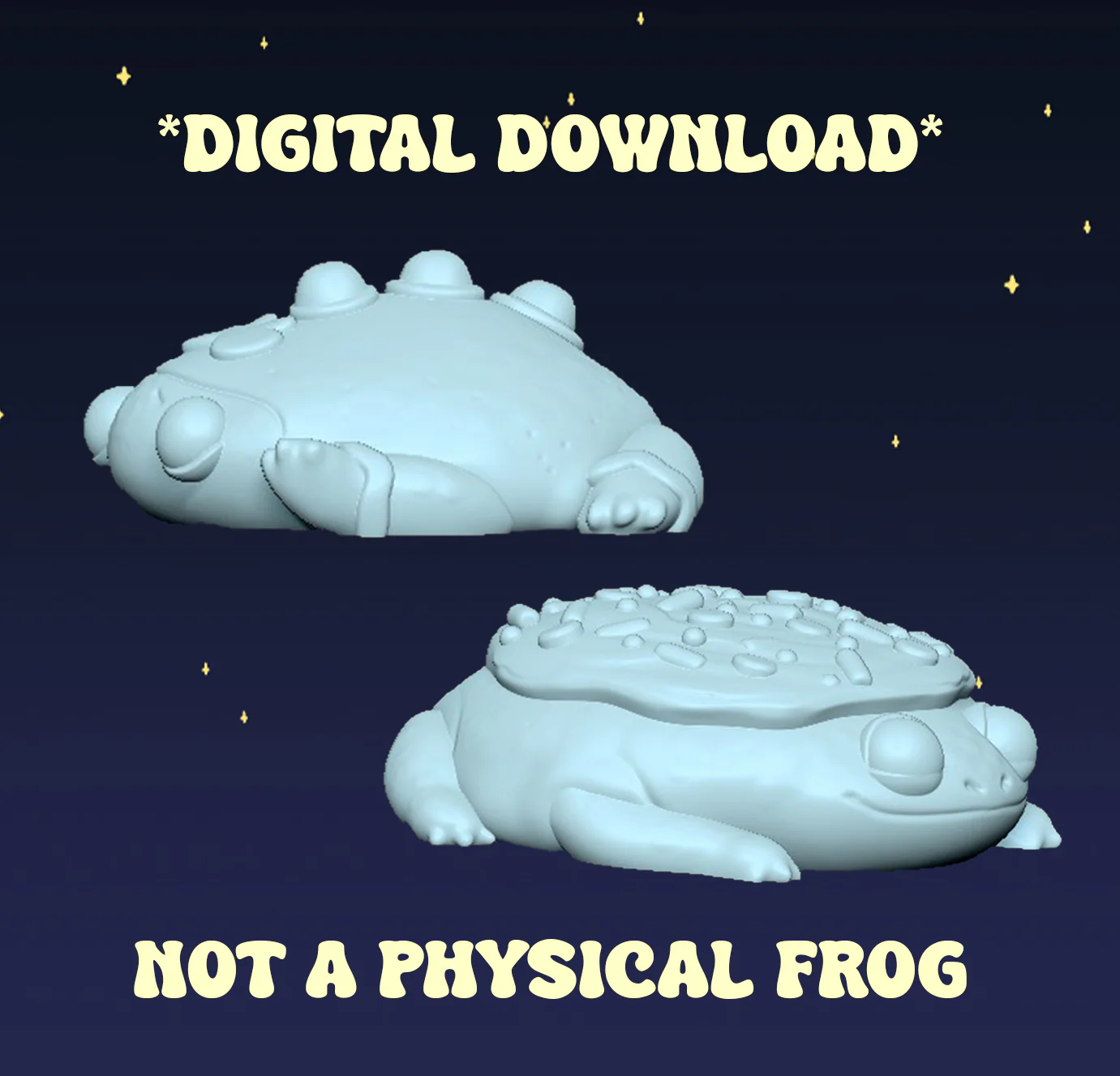 Decorative Cookie Frogs - Digital STL Files - Image 2
