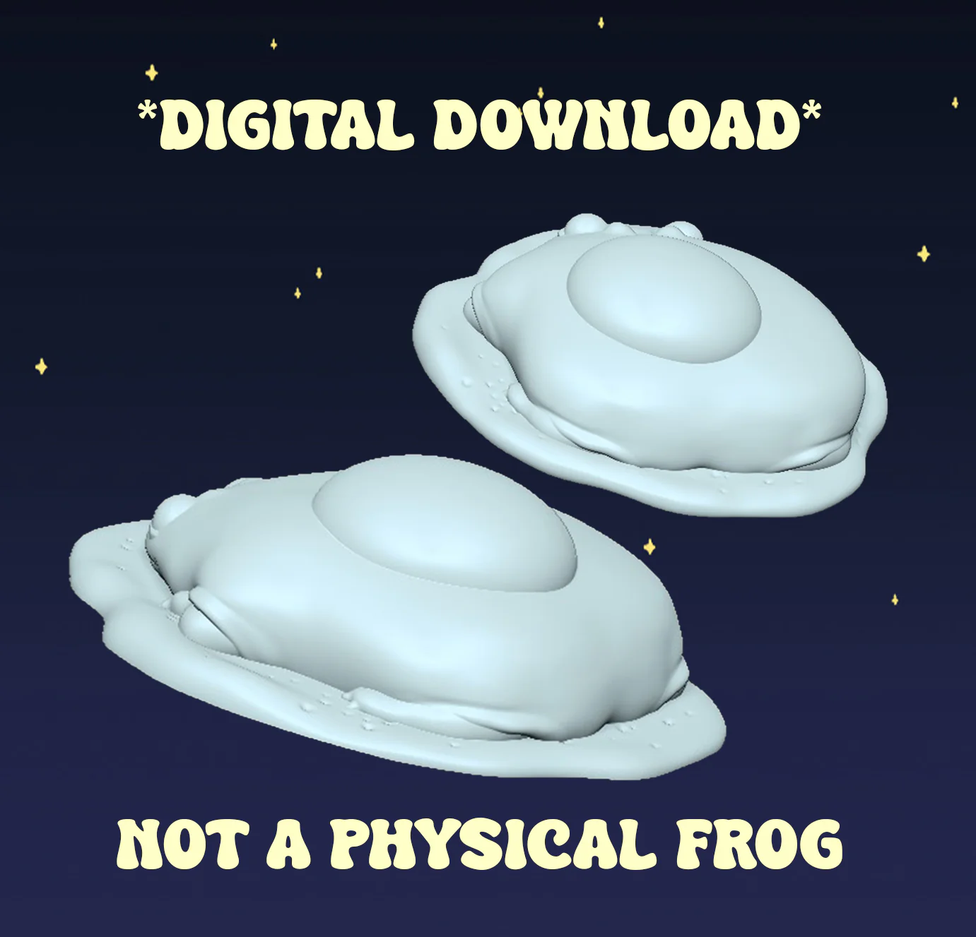 Egg Frog - Digital STL File - Image 3