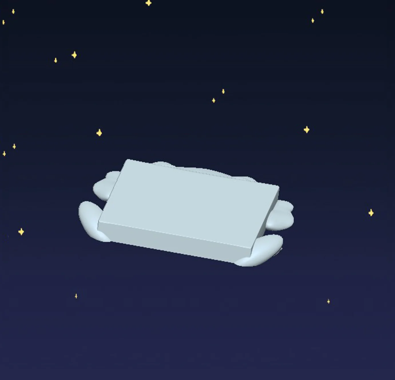 Flat Square Frog - Digital STL File - Image 2