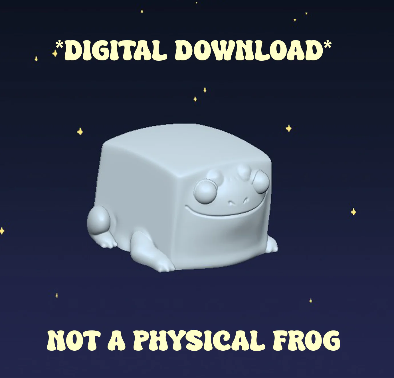 Gelatinous Cube Squog - Digital STL File