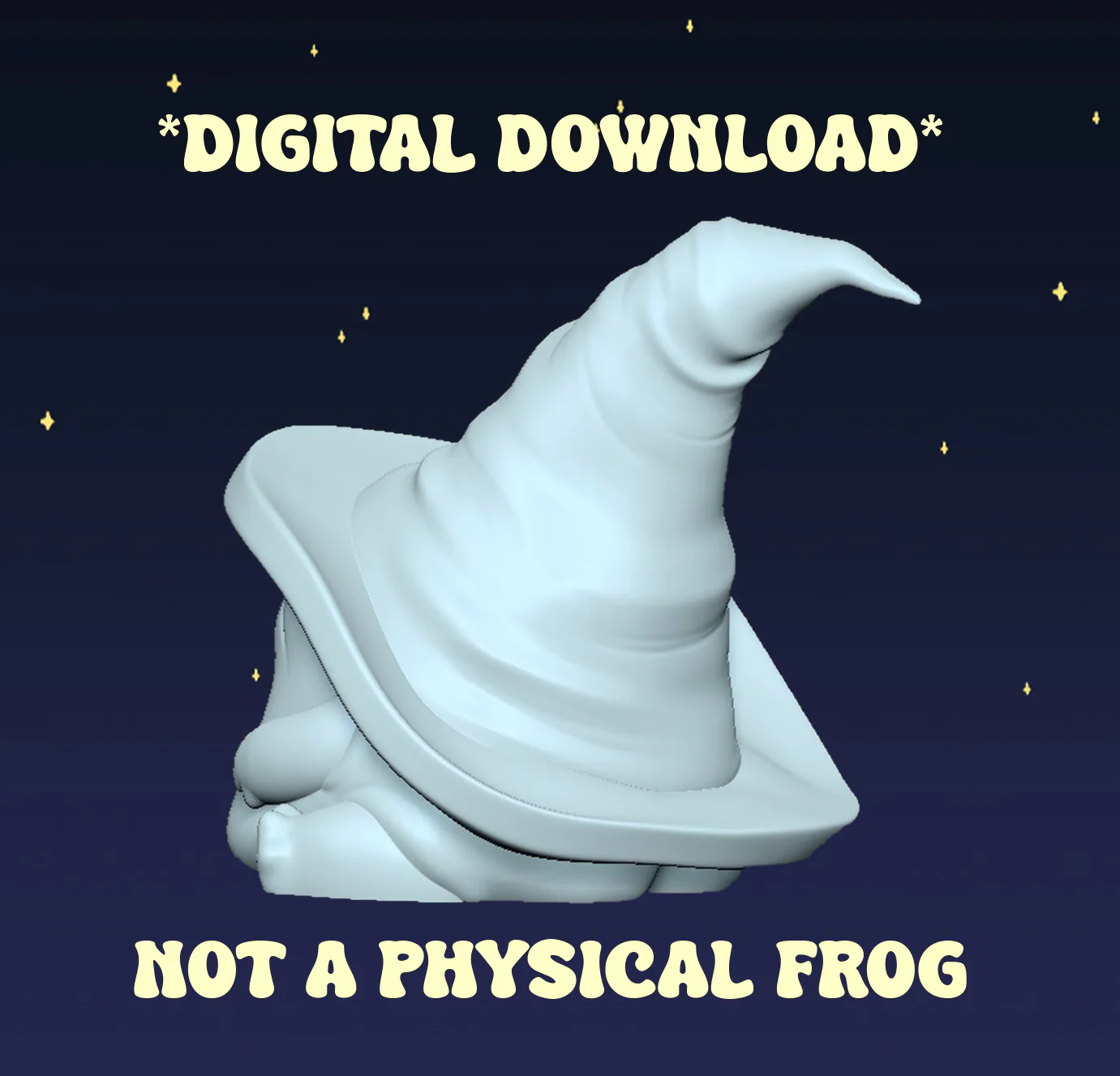 Grumpy Wizard Frog - Digital STL File - Image 2
