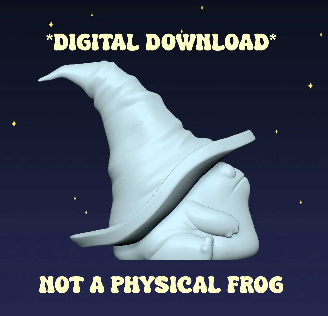 Grumpy Wizard Frog - Digital STL File - Image 3