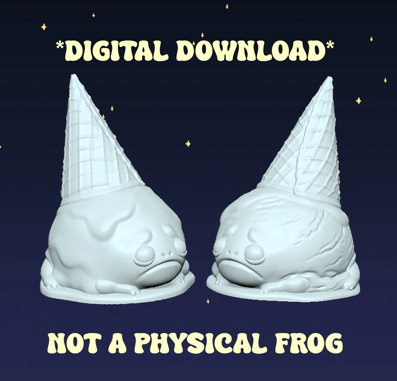 Ice Cream Frog - Digital STL File