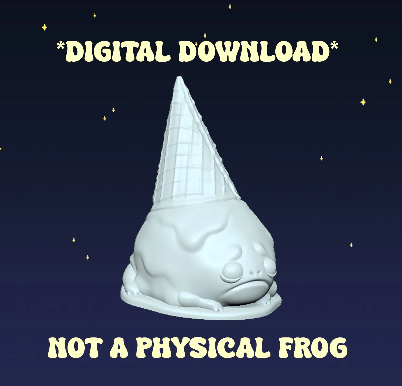 Ice Cream Frog - Digital STL File - Image 2