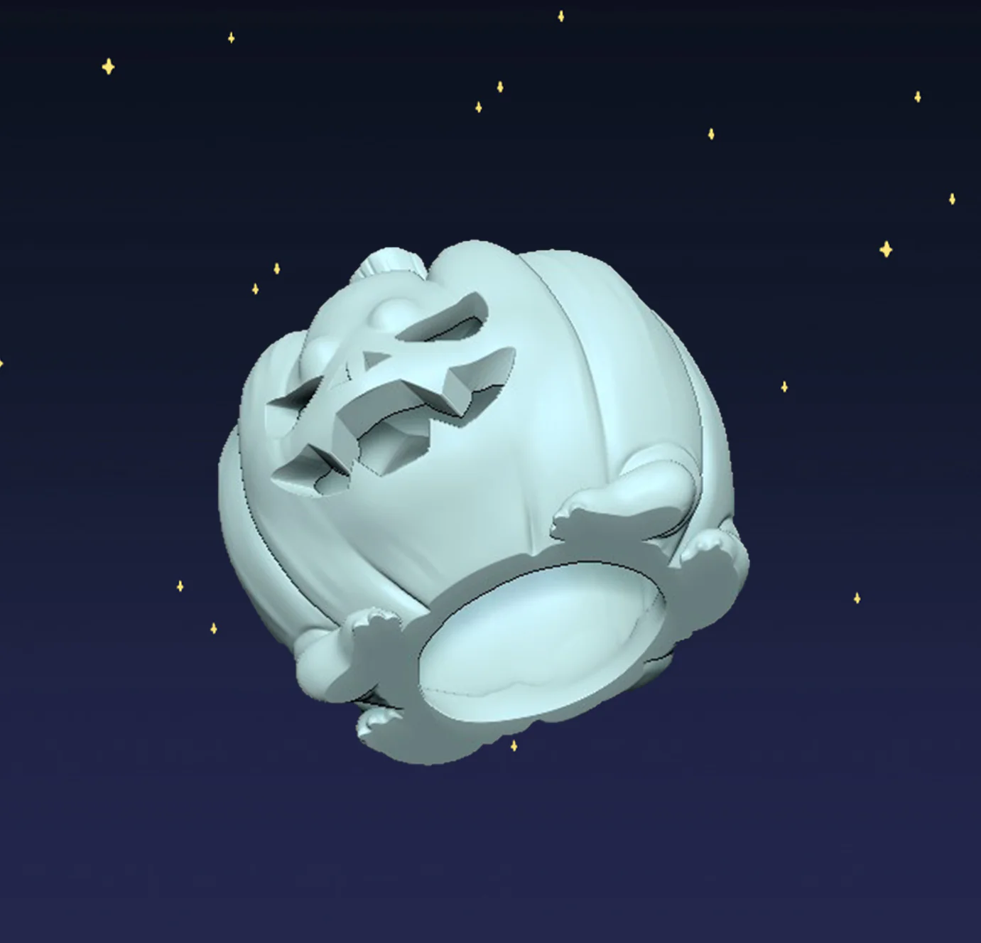 Jack O'Lantern Frogs - Digital STL File - Image 3