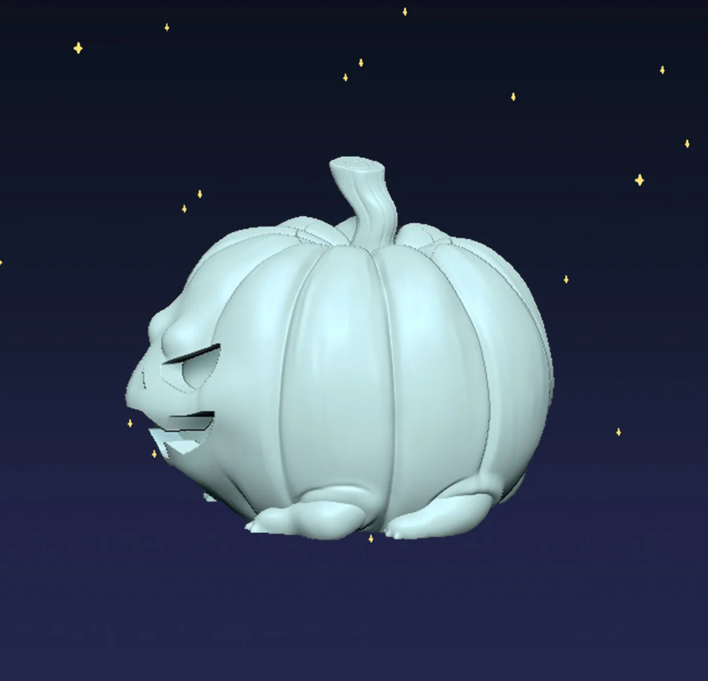 Jack O'Lantern Frogs - Digital STL File - Image 4