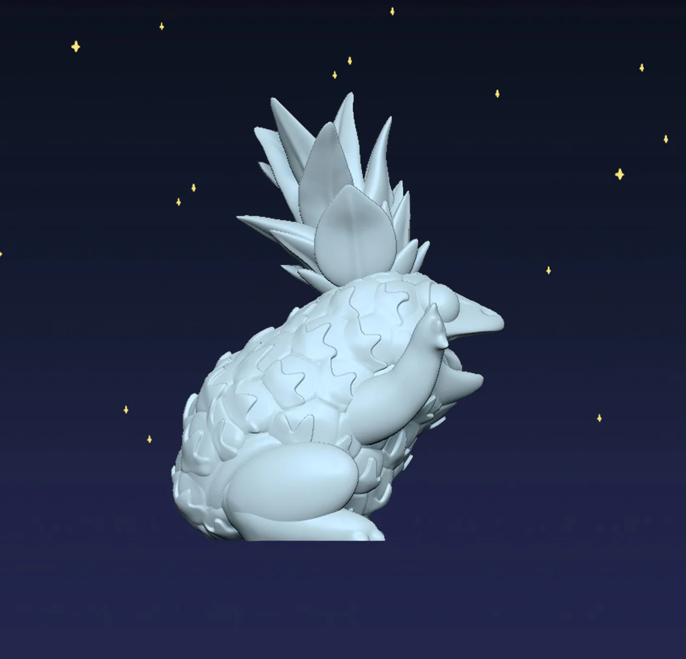 Pineapple Frog - Digital STL File - Image 2