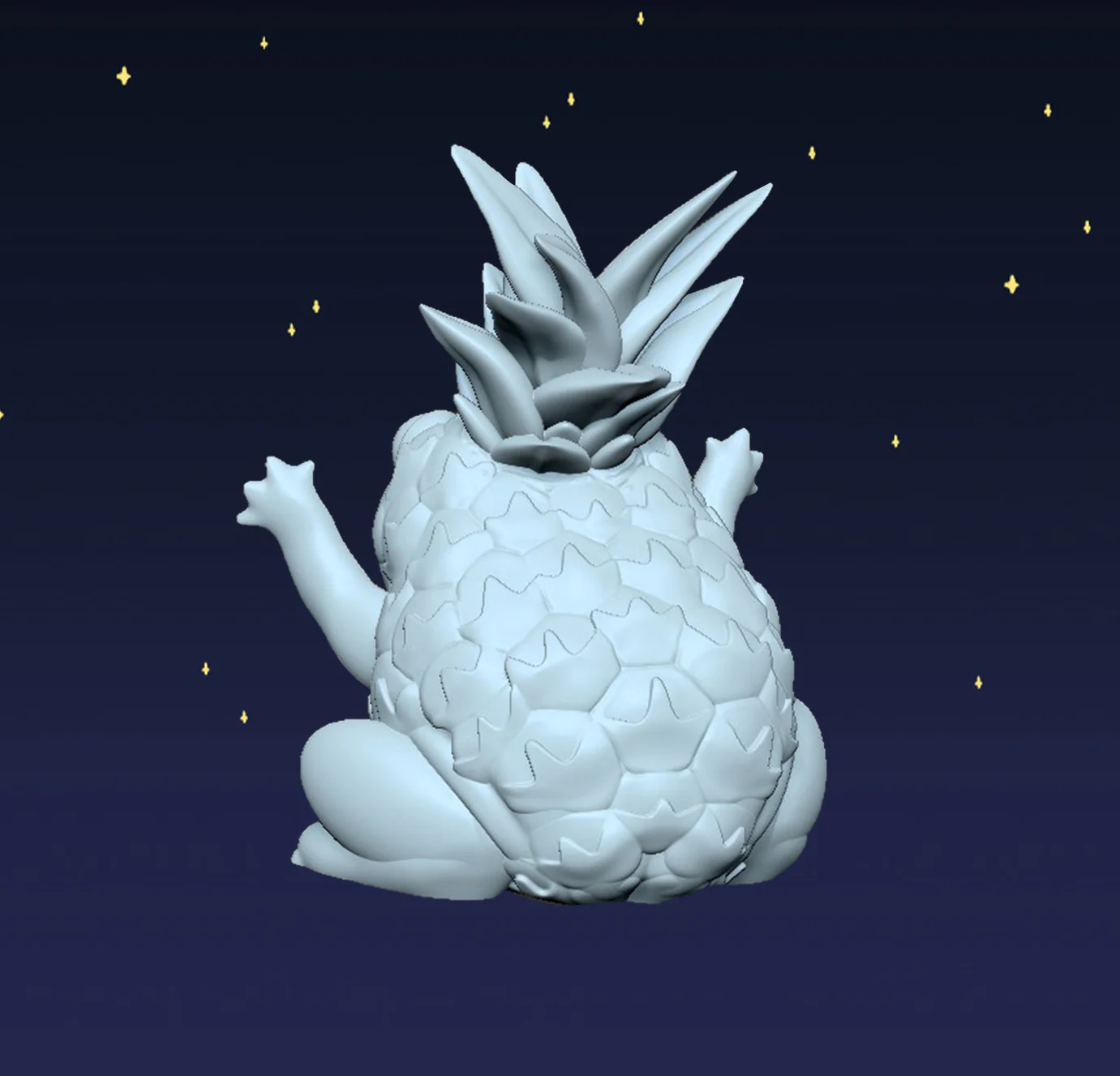 Pineapple Frog - Digital STL File - Image 3