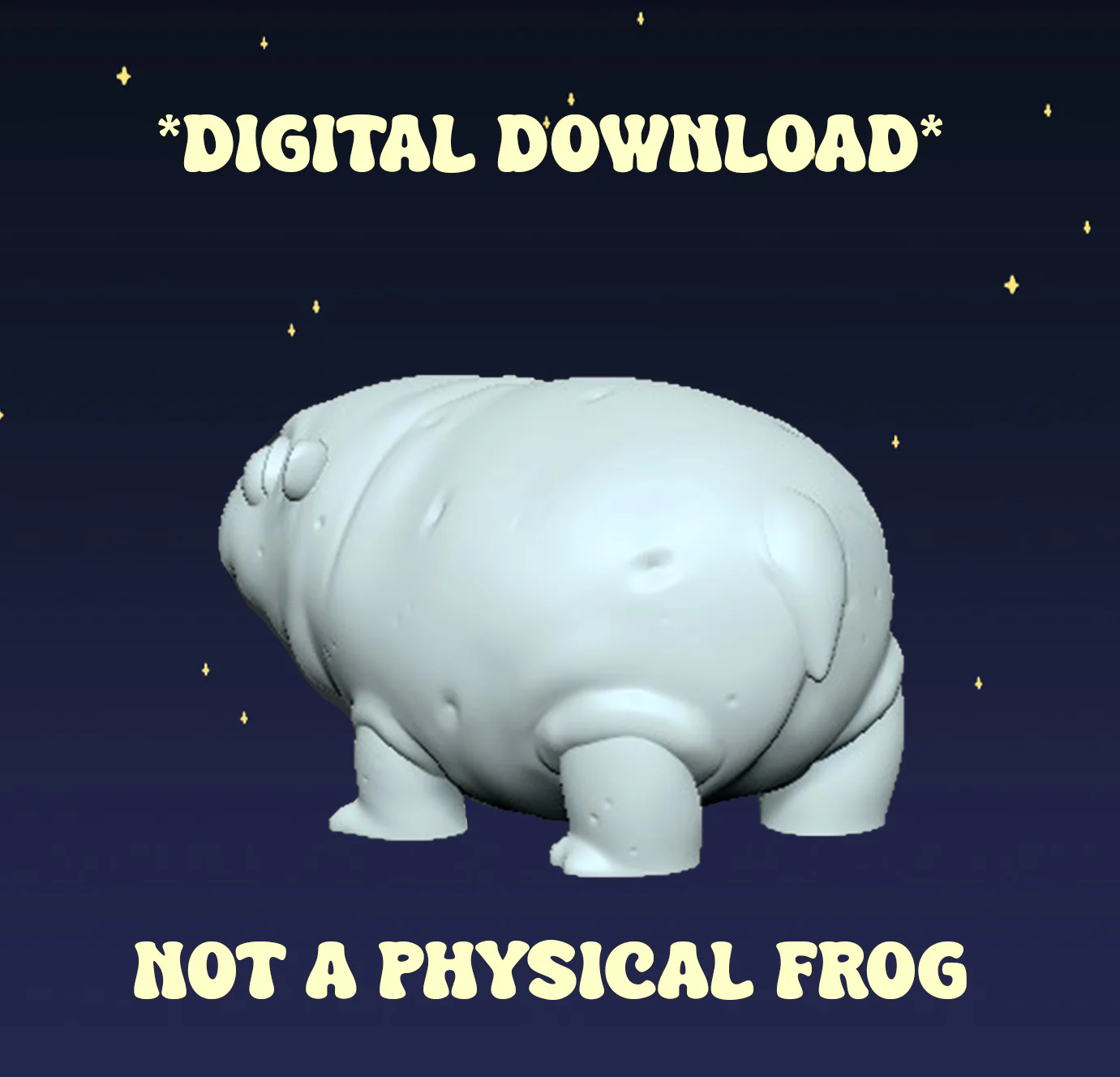 Potato Frog & Hippo - Digital STL File - Image 4