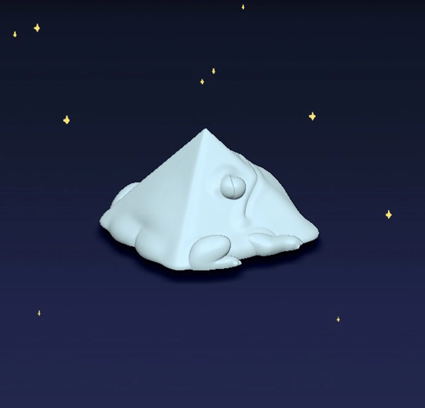 Pyramid Frog - Digital STL File - Image 3