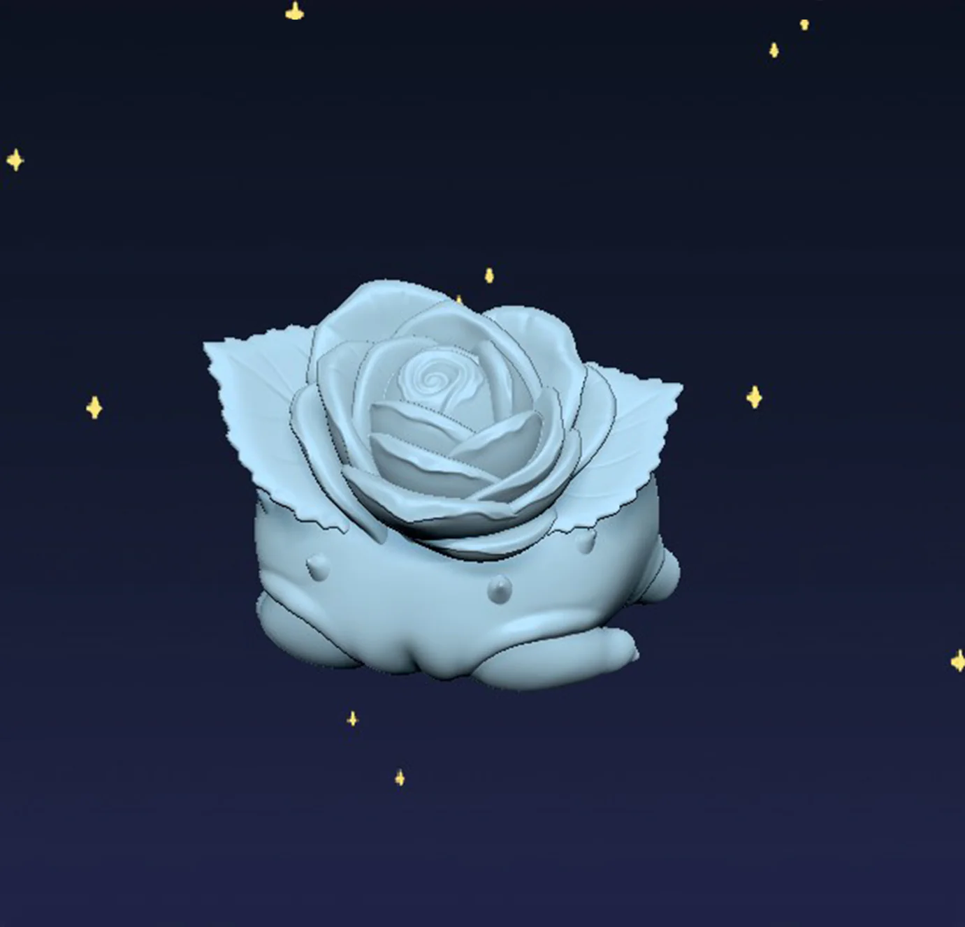 Rose Frog - Digital STL File - Image 2