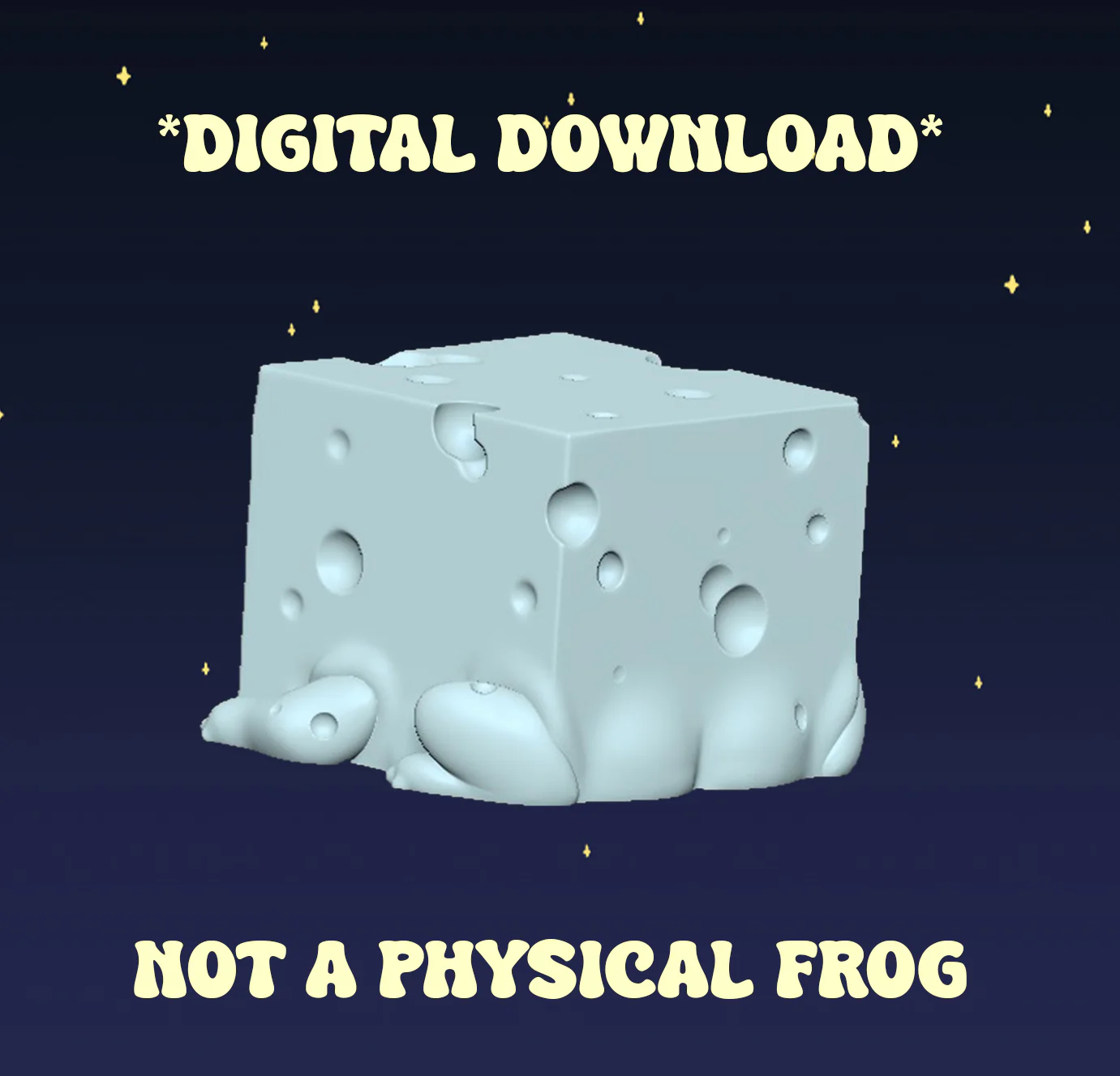 Swiss Cheese Squog - Digital STL File - Image 2