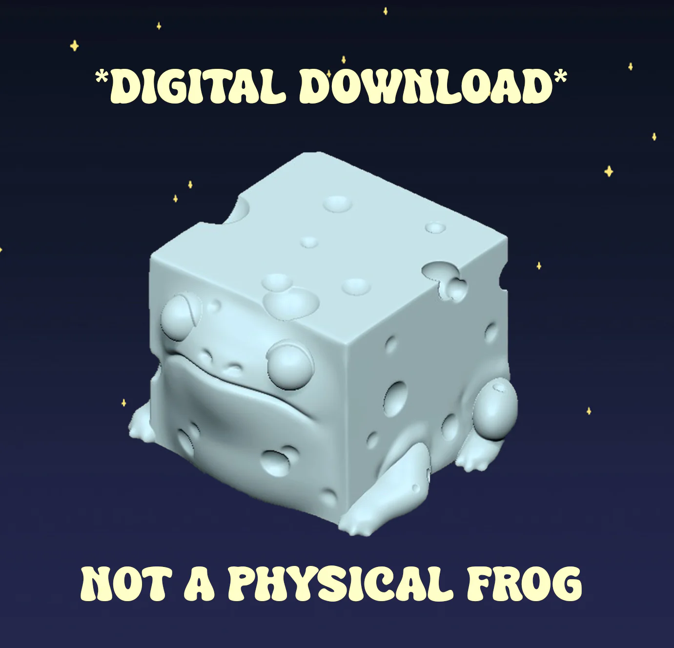 Swiss Cheese Squog - Digital STL File - Image 3