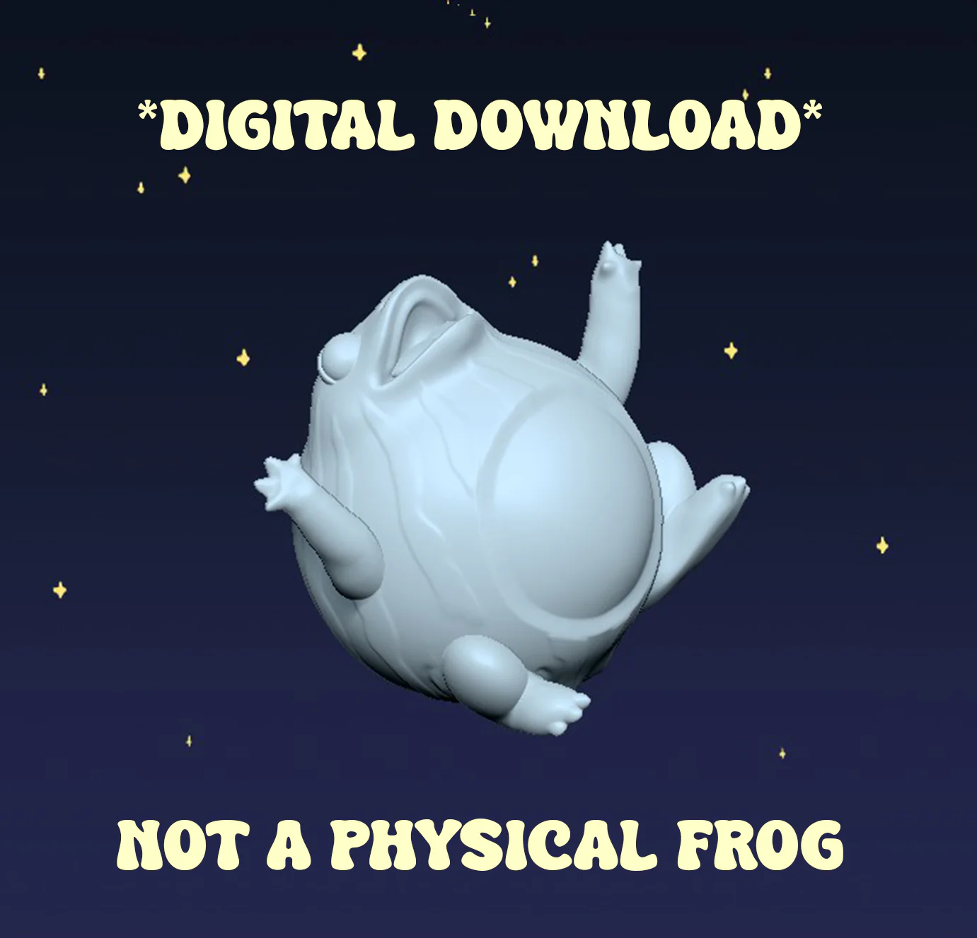 Watermelon Frog - Digital STL File