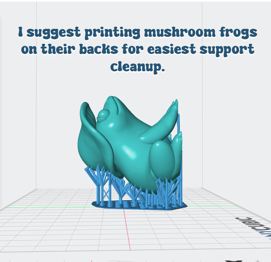 Wavy Mushroom Frog - Digital STL File - V2 - Image 4