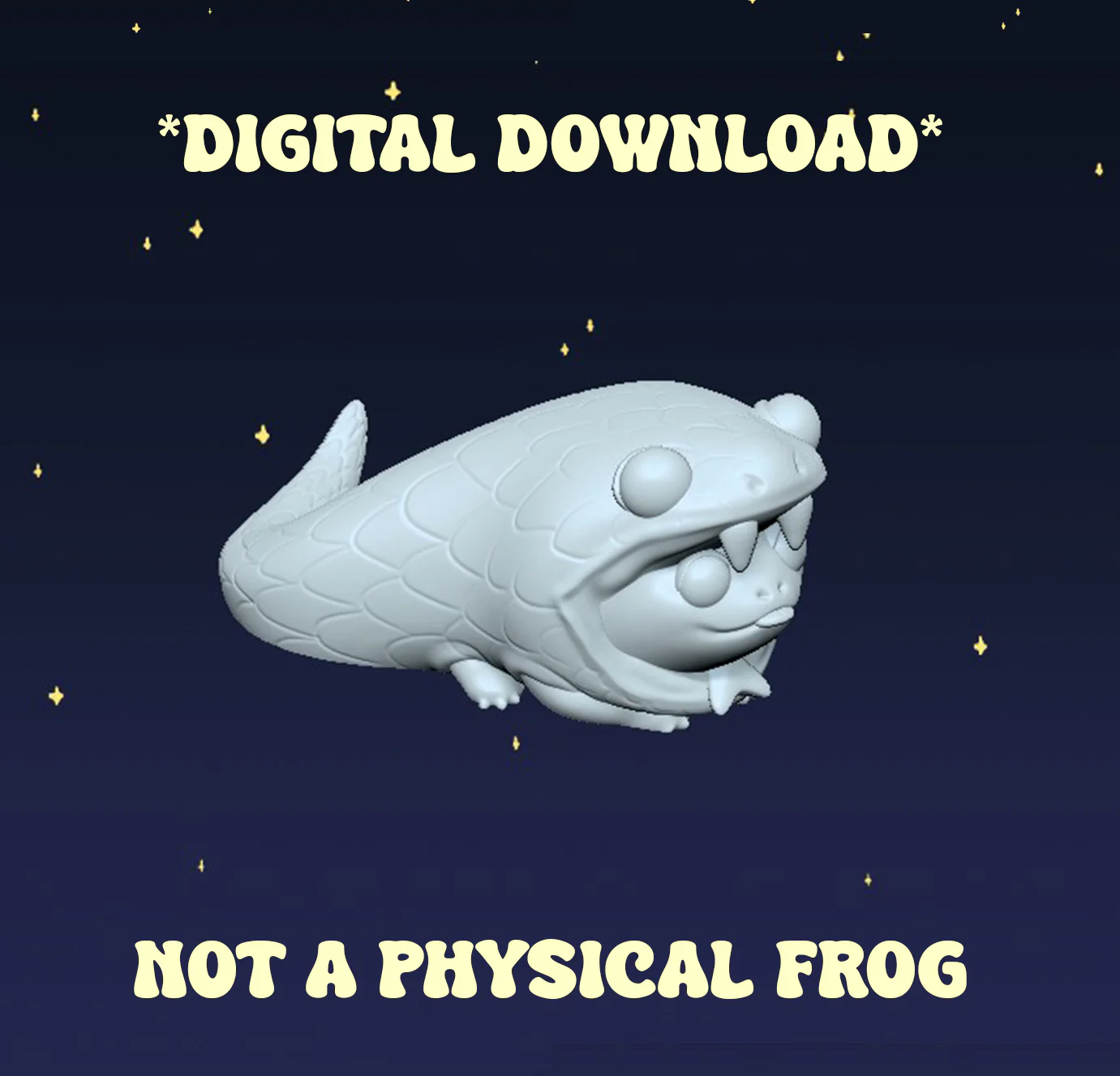 Year of the Snake Frog - Digital STL File