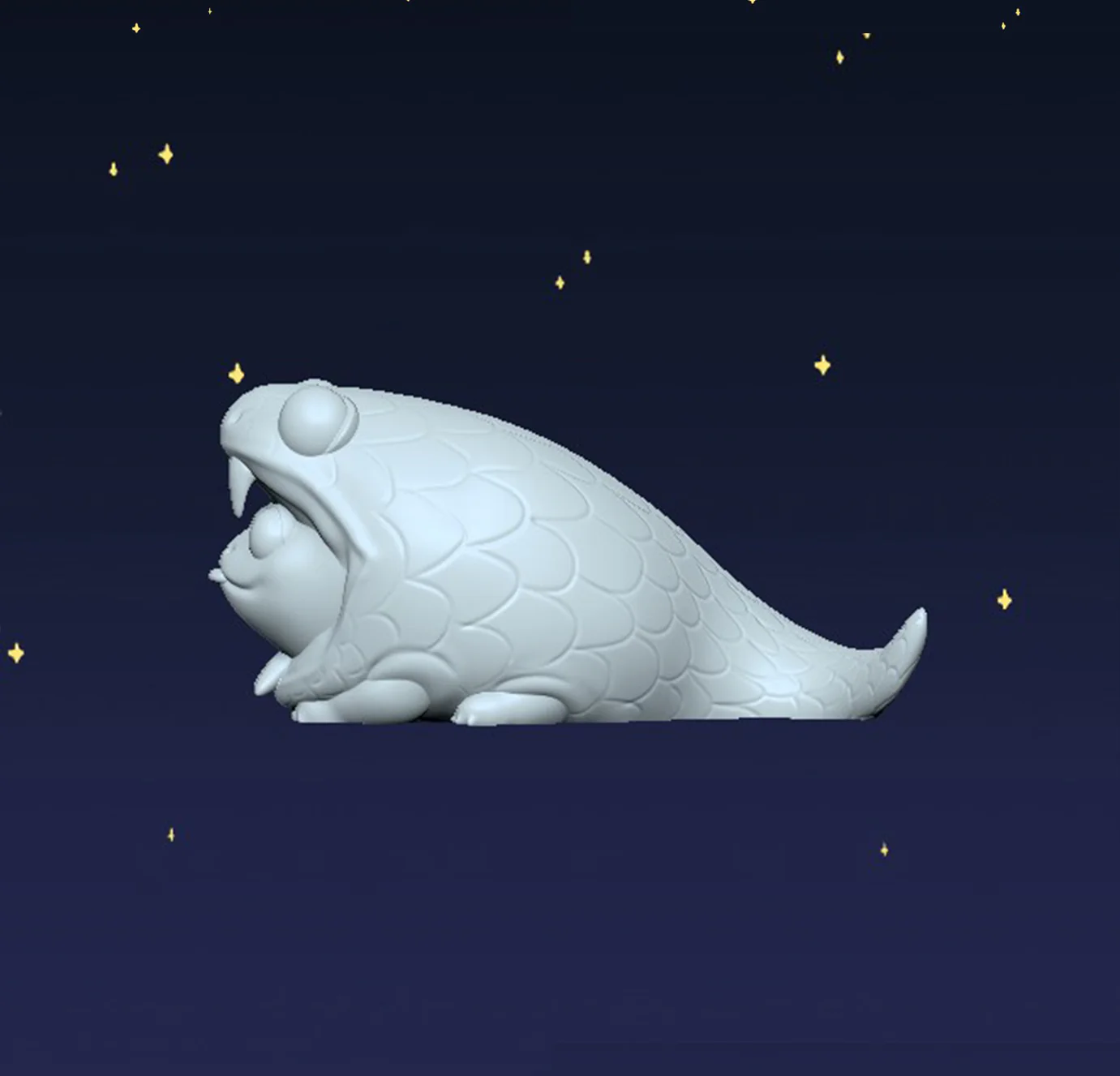 Year of the Snake Frog - Digital STL File - Image 2