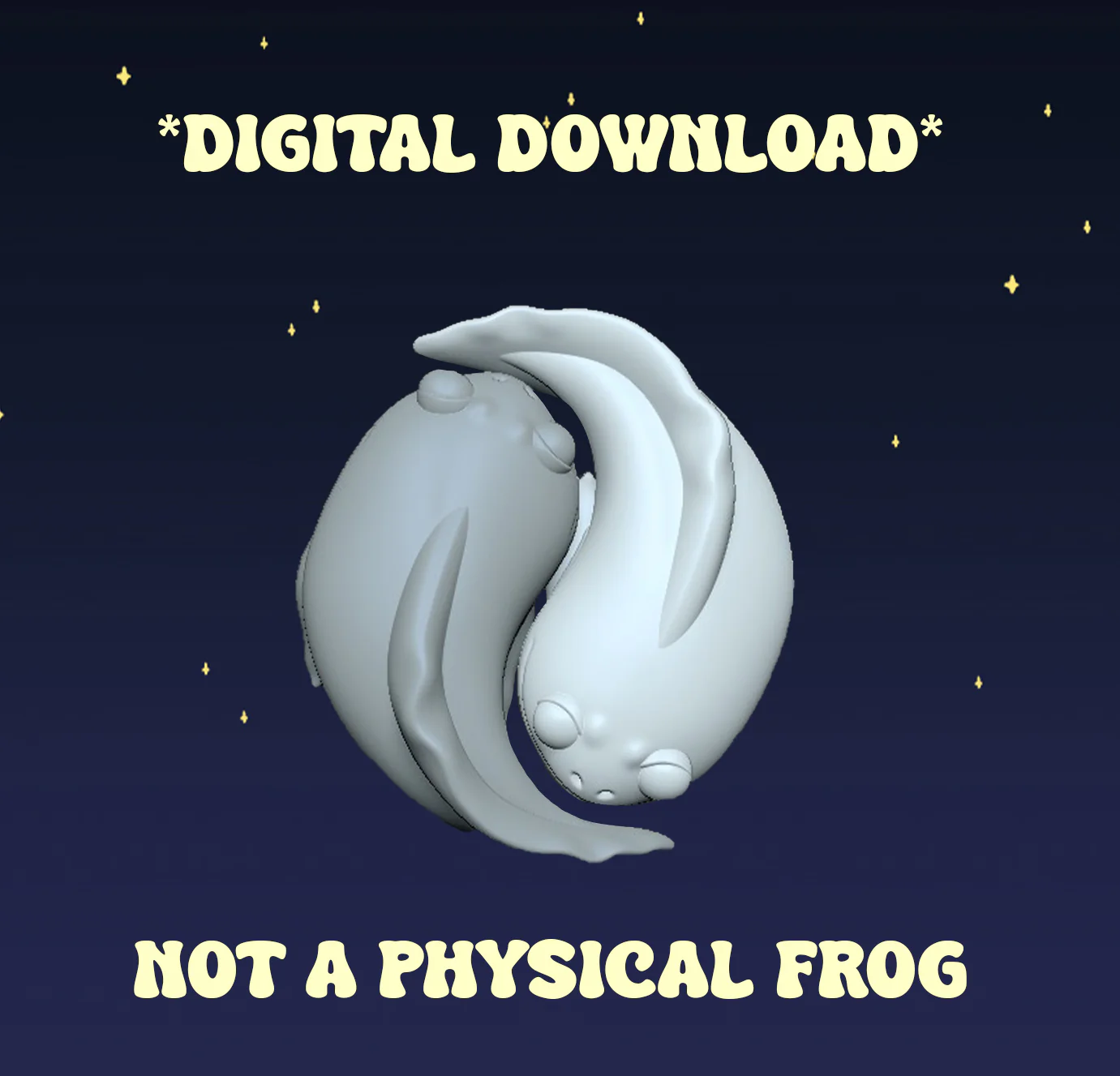Yin Yang Tadpoles - Digital STL File